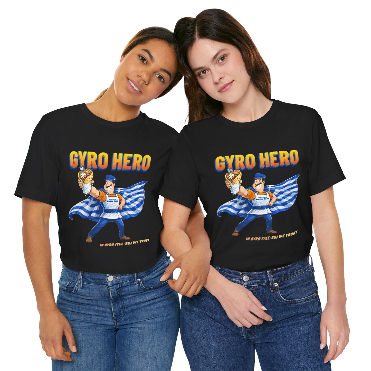 Gyro Hero T-Shirt — Greek Gyro Foodie Tee ("In Gyro We Trust")