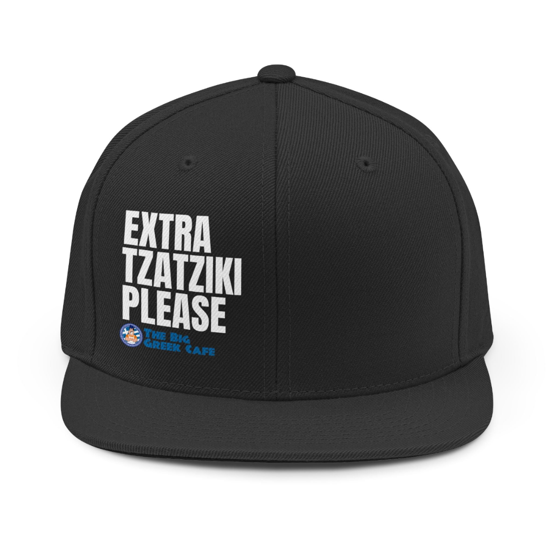 Extra Tzatziki Please Snapback Hat – Funny Greek Food Dad Cap